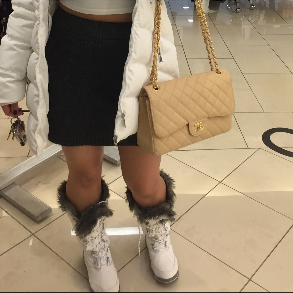 🥶Tall black boots with the fur aldo waterproof 🥶